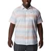 imageColumbia Mens Big ampamp Tall Rapid Rivers Novelty Short SleeveWhite Scattered Stripe