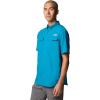 imageColumbia Mens Blood and Guts V Short Sleeve ShirtBlue Echo