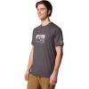 imageColumbia Mens Kwick Hike Graphic Short Sleeve TeeBlack HeatherPeak Direction