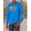 imageColumbia Mens Long Sleeve Tee Shirt Outdoors Fishing Camping HikingVivid Blue With Solarize