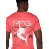 imageColumbia Mens PFG Graphic TShirtSunset RedVolante