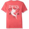 imageColumbia Mens PFG Graphic TShirtSunset RedVolante