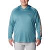 imageColumbia Mens PFG Terminal Tackle HoodieTranquil TealOrange Reef Logo