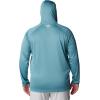 imageColumbia Mens PFG Terminal Tackle HoodieTranquil TealOrange Reef Logo