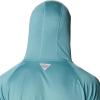 imageColumbia Mens PFG Terminal Tackle HoodieTranquil TealOrange Reef Logo