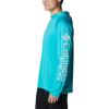 imageColumbia Mens PFG Terminal Tackle HoodieTurquoiseCool Grey Logo