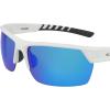 imageColumbia Mens Peak Racer Rectangular SunglassesWhiteBlue Flash Polarized