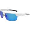 imageColumbia Mens Peak Racer Rectangular SunglassesWhiteBlue Flash Polarized