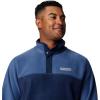 imageColumbia Mens Steens Mountain Half Snap Fleece Jacket Collegiate NavyDark Mountain Medium