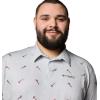 imageColumbia Mens Super Slack Tide Ii Stretch PoloCool Grey Starcast