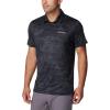 imageColumbia Mens Tech Trail Novelty PoloBlack Beachwood