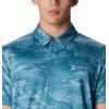 imageColumbia Mens Tech Trail Novelty PoloCloudburst Beachwood