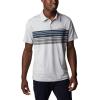 imageColumbia Mens Tech Trail Novelty PoloColumbia Grey Heather Stripe