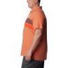 imageColumbia Mens Tech Trail Novelty PoloDesert Orange Heather Stripe