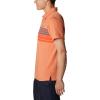 imageColumbia Mens Tech Trail Novelty PoloDesert Orange Heather Stripe