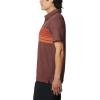 imageColumbia Mens Tech Trail Novelty PoloLight Raisin Heather Stripe