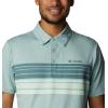 imageColumbia Mens Tech Trail Novelty PoloNiagara Heather Stripe
