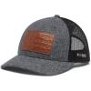 imageColumbia PHG Leather Game Flag Snap BackGrill Heather  Black