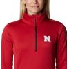 imageColumbia Womens Collegiate Park View Fleece Half ZipNeb  Bright Red Heather