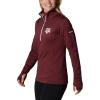 imageColumbia Womens Collegiate Park View Fleece Half ZipTam  Deep Maroon Heather