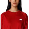 imageColumbia Womens Collegiate Tidal Tee Ls ShirtArk  Red Velvet  White