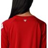 imageColumbia Womens Collegiate Tidal Tee Ls ShirtArk  Red Velvet  White