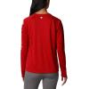 imageColumbia Womens Collegiate Tidal Tee Ls ShirtArk  Red Velvet  White