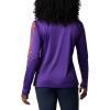 imageColumbia Womens Collegiate Tidal Tee Ls ShirtCle  Vivid Purple  Spark Orange
