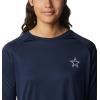 imageColumbia Womens Collegiate Tidal Tee Ls ShirtDc  Collegiate Navy  White