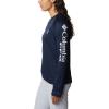 imageColumbia Womens Collegiate Tidal Tee Ls ShirtDc  Collegiate Navy  White