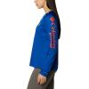 imageColumbia Womens Collegiate Tidal Tee Ls ShirtFla  Azul  Spark Orange