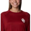 imageColumbia Womens Collegiate Tidal Tee Ls ShirtOk  Red Velvet  White