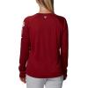 imageColumbia Womens Collegiate Tidal Tee Ls ShirtOk  Red Velvet  White