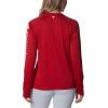 imageColumbia Womens Collegiate Tidal Tee Ls ShirtOs  Intense Red  White