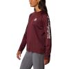 imageColumbia Womens Collegiate Tidal Tee Ls ShirtTam  Deep Maroon  White