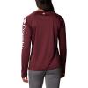 imageColumbia Womens Collegiate Tidal Tee Ls ShirtTam  Deep Maroon  White