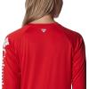 imageColumbia Womens Collegiate Tidal Tee Ls ShirtUga  Bright Red  White
