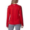 imageColumbia Womens Collegiate Tidal Tee Ls ShirtUga  Bright Red  White