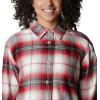 imageColumbia Womens Holly Hideaway Flannel ShirtChalk Ombre Tartan