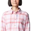 imageColumbia Womens Holly Hideaway Flannel ShirtPink Dawn Multiplaid