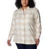 imageColumbia Womens Holly Hideaway Flannel ShirtSea Salt Buffalo Check