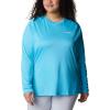 imageColumbia Womens PFG Tidal Tee II Long SleeveAtollWhite Logo