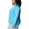 imageColumbia Womens PFG Tidal Tee II Long SleeveAtollWhite Logo