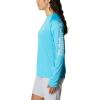 imageColumbia Womens PFG Tidal Tee II Long SleeveAuraWhite Logo