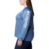 imageColumbia Womens PFG Tidal Tee II Long SleeveBluestoneWhite Logo