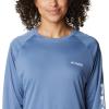 imageColumbia Womens PFG Tidal Tee II Long SleeveBright LavenderWhite Logo