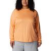 imageColumbia Womens PFG Tidal Tee II Long SleeveBright Nectar  Mint Cay Logo