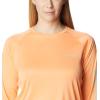 imageColumbia Womens PFG Tidal Tee II Long SleeveBright Nectar  Mint Cay Logo