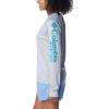 imageColumbia Womens PFG Tidal Tee II Long SleeveCirrus GreyOcean Blue Logo