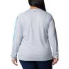 imageColumbia Womens PFG Tidal Tee II Long SleeveCirrus GreyOcean Blue Logo